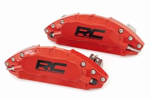 Jeep Wrangler Caliper Covers - Front and Rear - Rough Country - Red - '07-'10